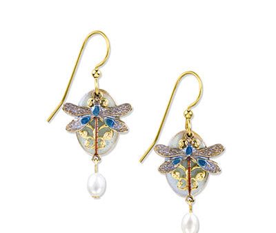 SF Dragonfly Pearl Earring For Discount