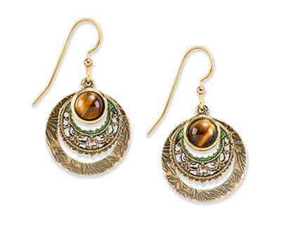 SF Tiger Eye Circle  Earring Sale