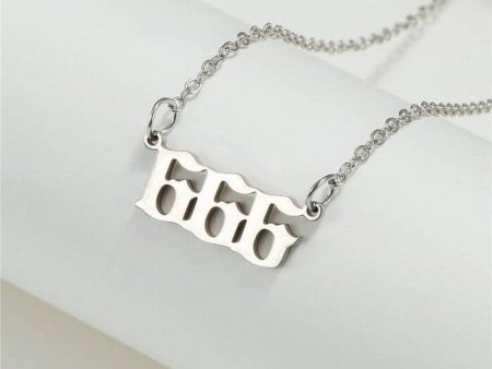 666 Stainless Steel Silver Necklace for Men & Women – Bold 666 Jewelry by Ancient Infusions Sale