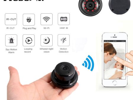 Wsdcam Home Security MINI WIFI 1080P IP Camera Wireless Small CCTV Infrared Night Vision Motion Detection SD Card Slot Audio APP For Discount