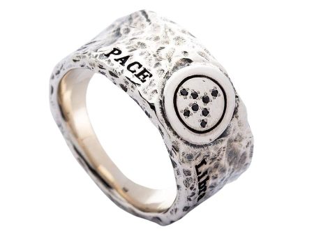 Sterling Silver Peace Band Ring Hot on Sale