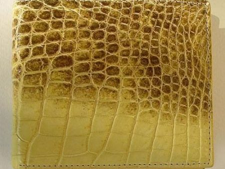 Yellow Mens Crocodile Wallets Online now