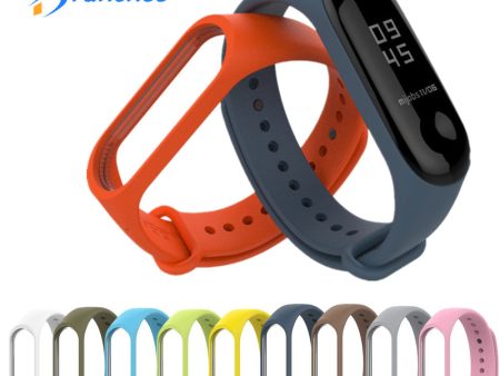 Bracelet for Xiaomi Mi Band 3 4 Sport Strap watch Silicone wrist strap For xiaomi mi band 3 4 bracelet Miband 4 3 Strap For Discount