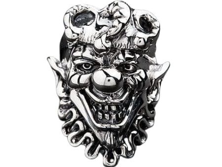 Clown Joker Sterling Silver Men s Ring Cheap