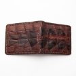 Dark Brown Hardcore Crocodile Tail Wallet Discount