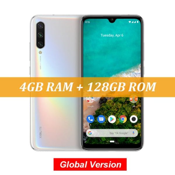 Global Version Xiaomi Mi A3 MiA3 4GB 64GB Mobile Phone Snapdragon 665 48MP Triple Cameras 32MP Front Camera 6.088 AMOLED Display For Discount