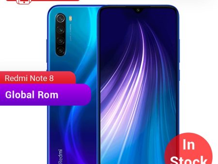 In stock Global ROM Xiaomi Redmi Note 8 4GB 64G 48MP Quad Camera Smartphone Snapdragon 665 Octa Core 6.3  FHD Screen 4000mAh Discount