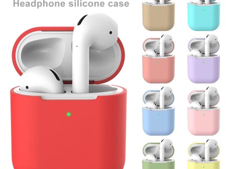 Earphone Case For Apple AirPods 2 Silicone Cover Wireless Bluetooth Headphone Air Pods Pouch Protective For AirPod Silm Case Fashion