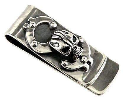 Dollar Skull Sterling Silver Money Clip Supply