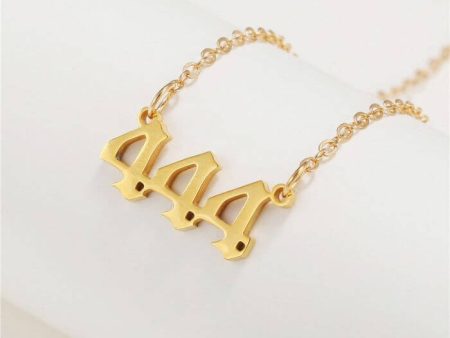 444 Stainless Steel Gold Necklace for Men & Women – Elegant 444 Jewelry by Ancient Infusions Online now