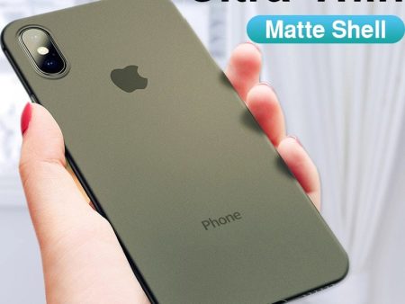 0.26mm Ultra Thin Original PP Case On The For iphone X XR XS Max Full Cover For iphone 6 6s 7 8 PLus Matte Shockproof Slim Case For Discount