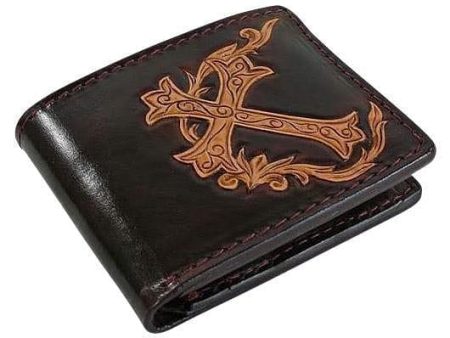 Brown Leather Men s Cross Wallet Online Hot Sale