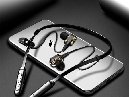 ALWUP G01 Bluetooth Earphone Wireless Headphones Four Unit Drive Double Dynamic Hybrid Deep Bass Earphone for Phone with mic 5.0 Supply