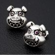 Evil Devil Pig Head Sterling Silver Gothic Earrings Cheap