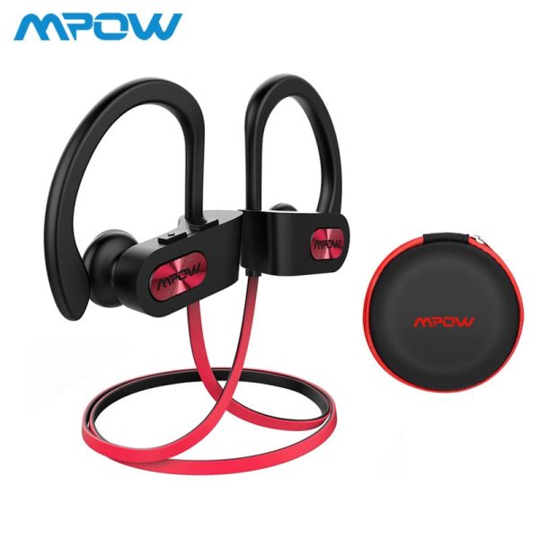 Mpow Flame IPX7 Waterproof Bluetooth 4.1 Headphones Noise Cancelling Earphone HiFi Stereo Wireless Sports Earbuds with Mic Case Online Sale