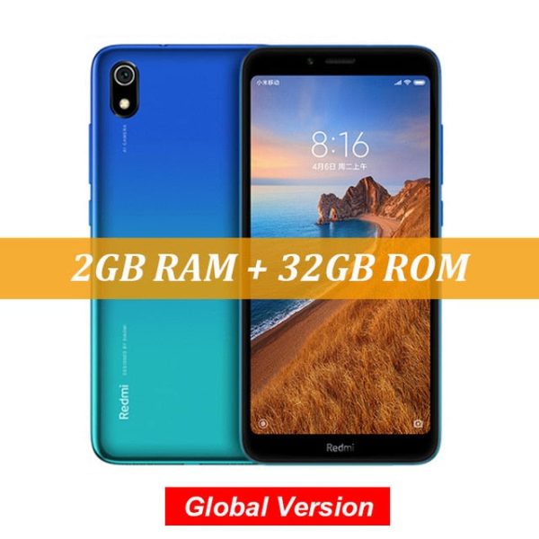 In Stock Global Version Xiaomi Redmi 7A 7 A 2GB 32GB 5.45  Snapdargon 439 Octa core Mobile Phone 4000mAh 12MP Camera Smartphone on Sale