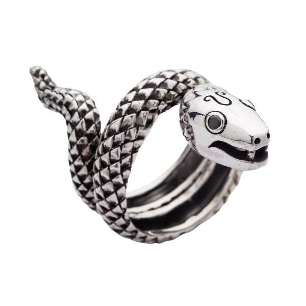 Sterling Silver Snake Ring Hot on Sale