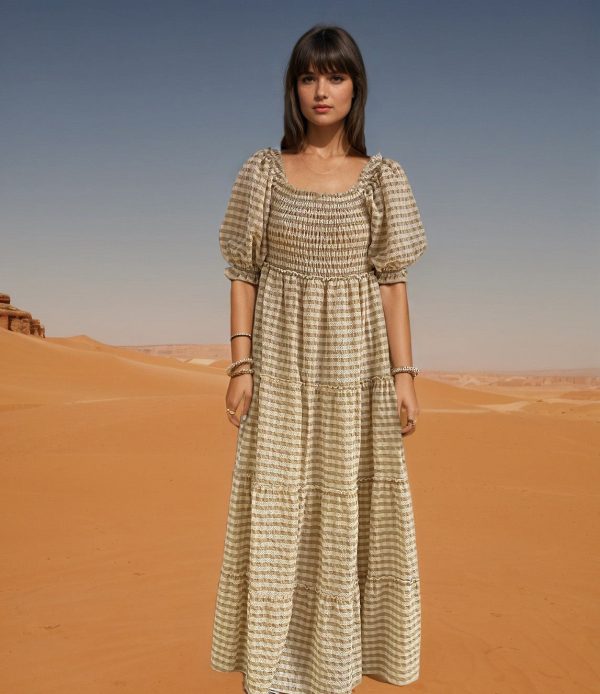 Yua Dress - Beige Fashion