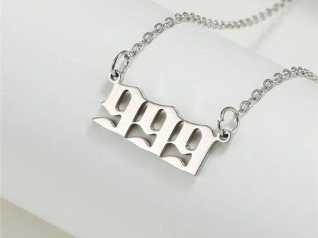 999 Stainless Steel Silver Necklace for Men & Women – Elegant 999 Jewelry by Ancient Infusions Online Sale