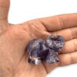 Hand-Carved Amethyst Elephant – Symbolic Crystal Art for Prosperity and Protection For Discount