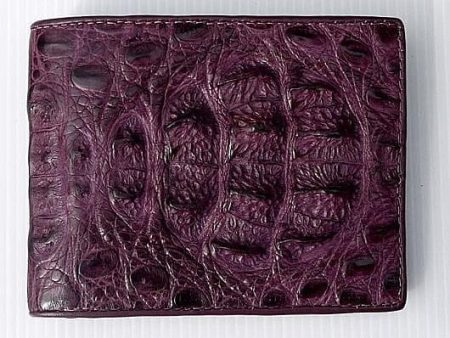 Big Violet Hornback Crocodile Mens Wallet Online now