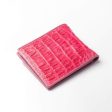 Berry Pink Real Crocodile Wallet Online Hot Sale