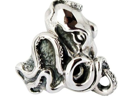 Big Octopus 925 Sterling Silver Men s Ring For Sale