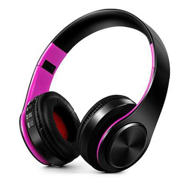 New Portable Wireless Headphones Bluetooth Stereo Foldable Headset Audio Mp3 Adjustable Earphones with Mic for Music Fashion