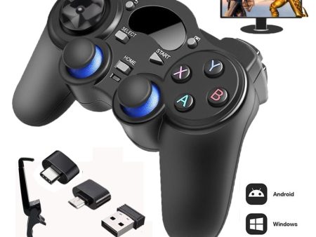 2.4 G Controller Gamepad Android Wireless Joystick Joypad with OTG Converter For PS3 Smart Phone For Tablet PC Smart TV Box Cheap