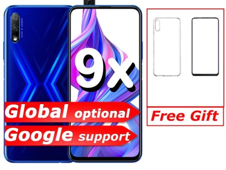 Honor 9x Smart Phone 6.59 inch Lifting Full Screen 48MP Dual Cameras 4000mAh GPU Turbo Mobile Phone Discount