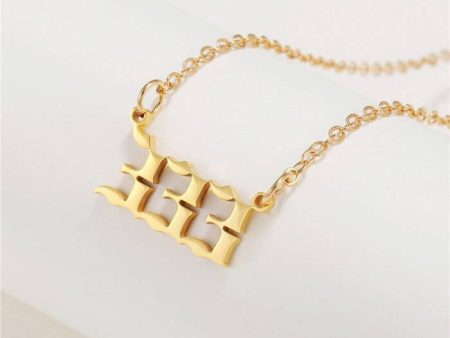 333 Stainless Steel Gold Necklace for Men & Women – Elegant 333 Jewelry by Ancient Infusions Online Hot Sale