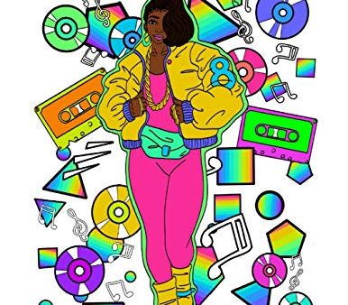 80 s Ladies: Coloring Book for Adults Stress Relieving Fashion & Trends from the 80 s and 90 s Supply