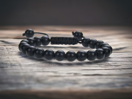 Ancient Infusions Black Onyx Adjustable Rope Bracelet – Elegance, Protection, and Strength Online Sale