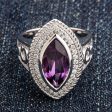 Sterling Silver Pastoral s Staff Amethyst Women s Bishop Ring Sale