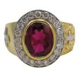 14K Yellow Gold Christian Ruby Men s Bishop Ring For Discount