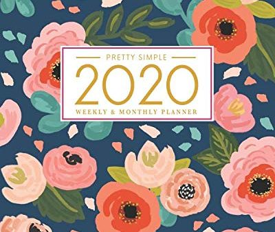 2020 Planner Weekly and Monthly: Jan 1. 2020 to Dec 31. 2020: Weekly & Monthly Planner + Calendar Views | Inspirational Quotes and Navy Floral C For Sale