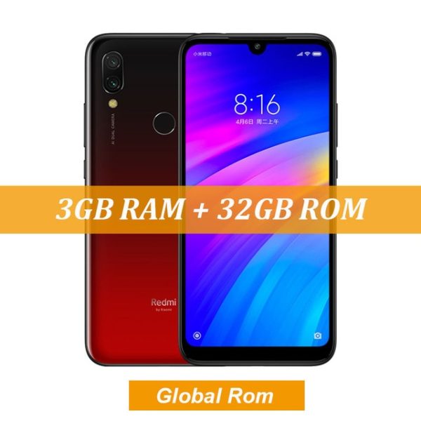 Global Rom Xiaomi Redmi 7 3GB RAM 32GB ROM Snapdragon 632 Octa Core 12MP Dual Camera 6.26  HD Mobile Phone 4000mAh Large Battery on Sale