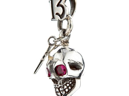 Skull Cross Sterling Silver Gothic Rocker Pendant Online Sale