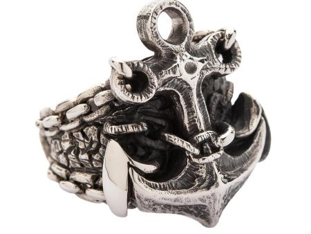 Anchor Sterling Silver Men s Ring Online