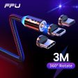 FPU 3m Magnetic Micro USB Cable For iPhone Samsung Android Mobile Phone Fast Charging USB Type C Cable Magnet Charger Wire Cord on Sale