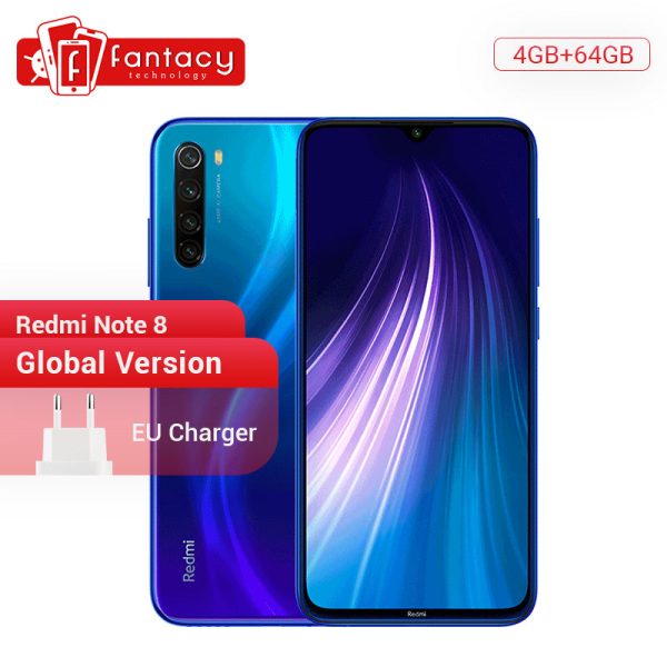 Gloabl Version Xiaomi Redmi Note 8 4GB 64GB 48MP Quad Camera Smartphone Snapdragon 665 Octa Core 6.3  FHD Screen 4K Video Phone on Sale