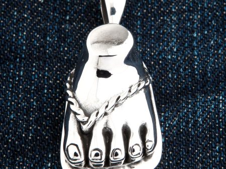 Foot Sterling Silver Pendant For Discount