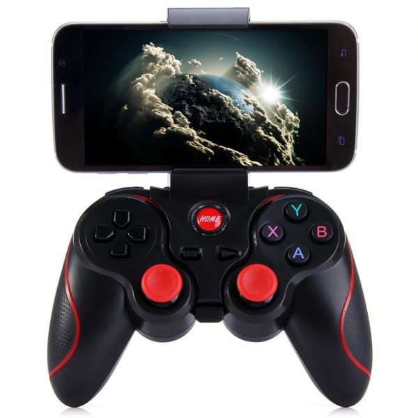 [Genuine]T3 Bluetooth Wireless Gamepad S600 STB S3VR Game Controller Joystick For Android IOS Mobile Phones PC Game Handle on Sale