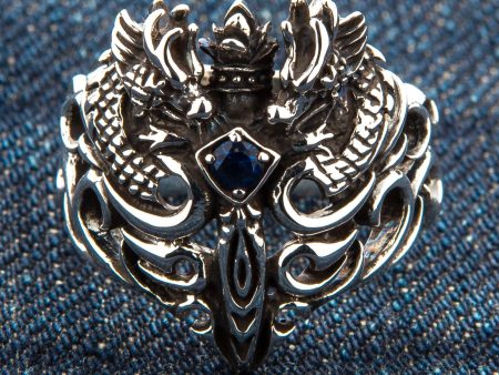 Celtic Dragon Sterling Silver Medieval Gothic Ring Cheap