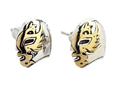 Lucha Libre Mask Sterling Silver Stud Earrings Supply