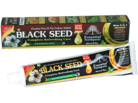 Organic Black Seed Essential Toothpaste | 5-in-1 Fluoride-Free Toothpaste for Sensitive Teeth (Vegetable Base) Online Hot Sale