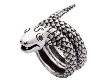 Sterling Silver Snake Ring Hot on Sale