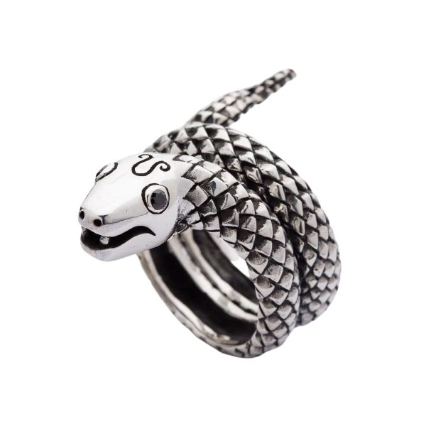 Sterling Silver Snake Ring Hot on Sale