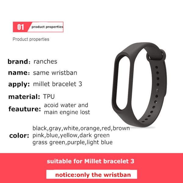 Bracelet for Xiaomi Mi Band 3 4 Sport Strap watch Silicone wrist strap For xiaomi mi band 3 4 bracelet Miband 4 3 Strap For Discount