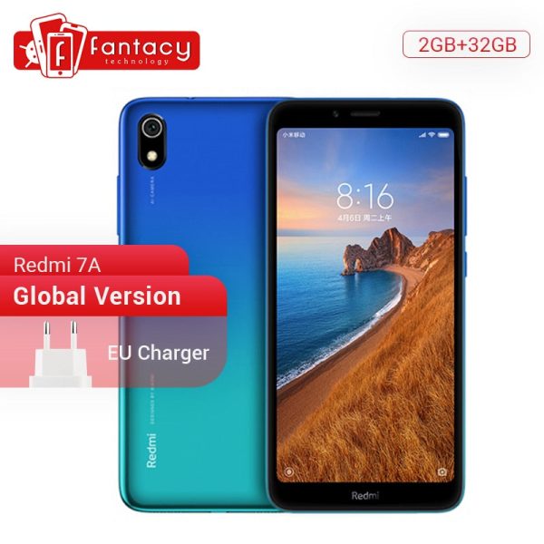 In Stock Global Version Xiaomi Redmi 7A 7 A 2GB 32GB 5.45  Snapdargon 439 Octa core Mobile Phone 4000mAh 12MP Camera Smartphone on Sale